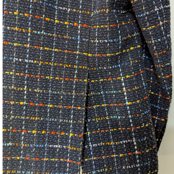 Veronica Beard Rumer Dickey Jacket Blue Tweed Double Breasted Size 8 Preowned - Picture 8 of 12